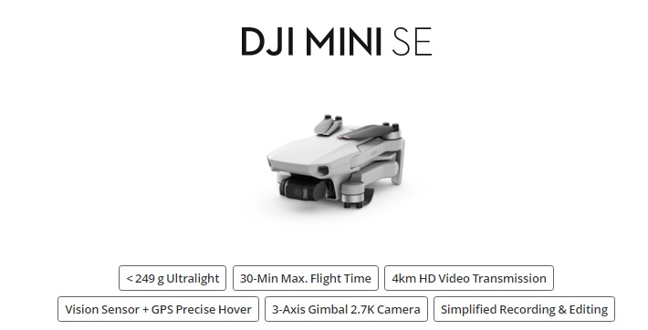 Flycam DJI Mini SE Combo - Bảo hành 12 tháng