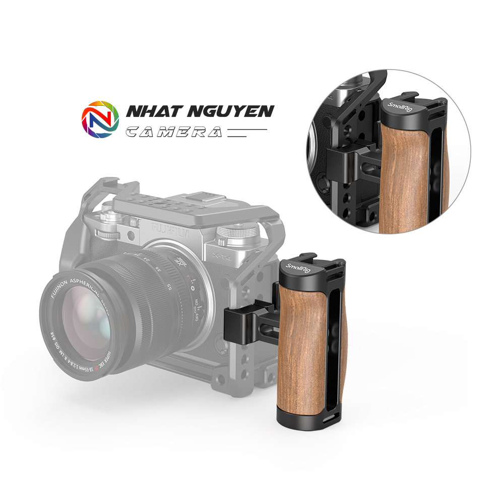 SmallRig Wooden NATO Side Handle (with Quick Release NATO Rail) 2978