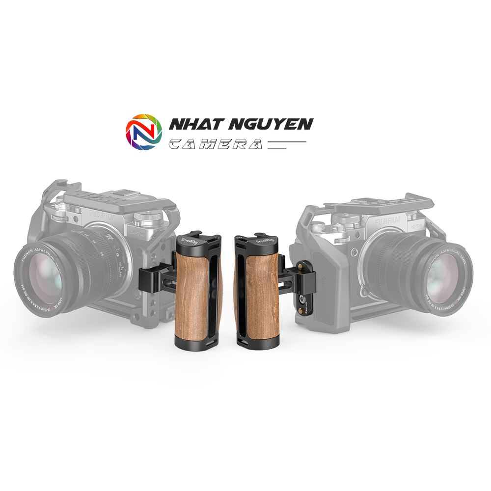 SmallRig Wooden NATO Side Handle (with Quick Release NATO Rail) 2978