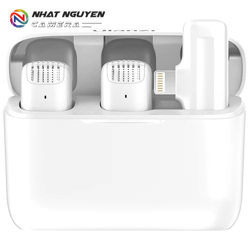 Micro cài áo Ulanzi J12 Wireless Lavalier Microphone System for iOS /android _Chính hãng