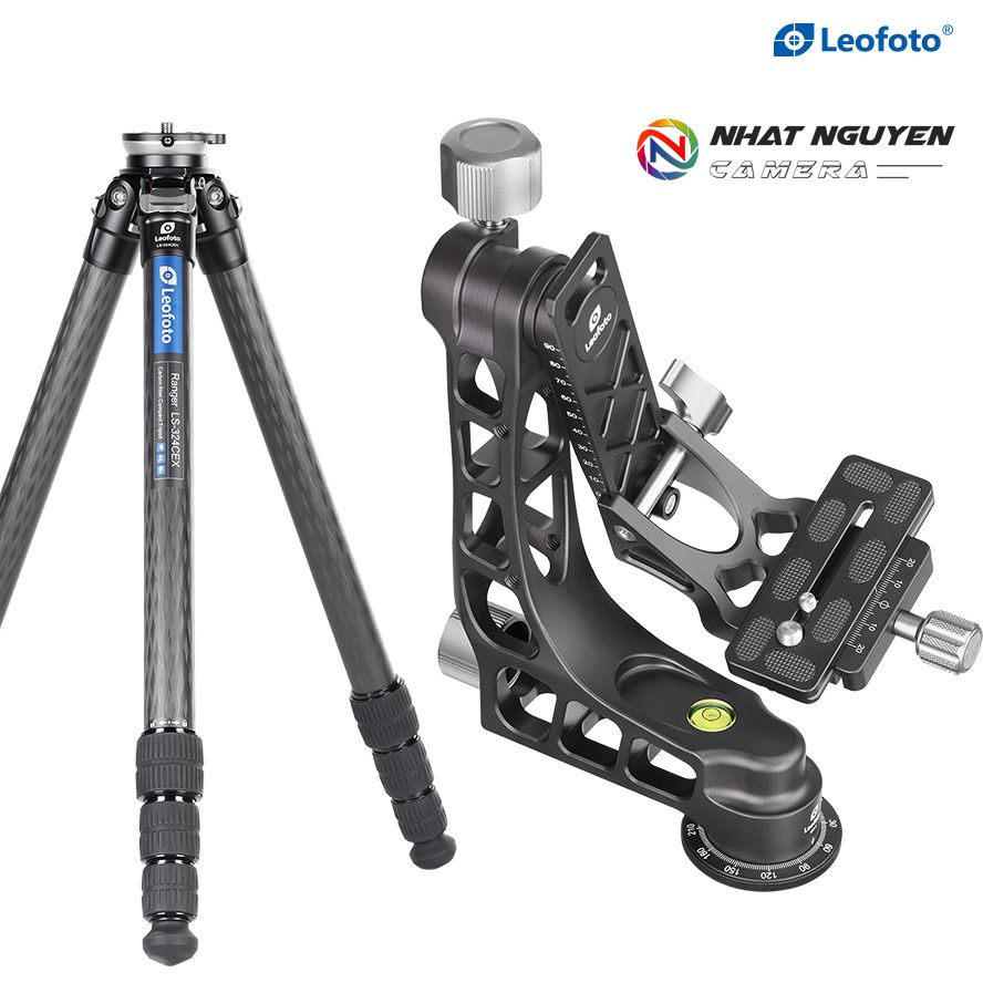 Chân tripod Leofoto LS-324EX và đầu Gimbal PG-1_Chính hãng