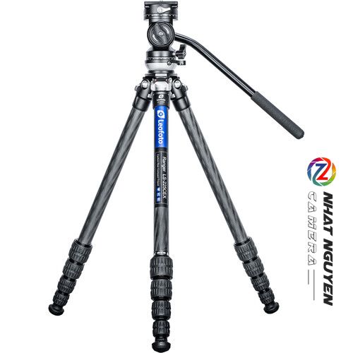Chân tripod Leofoto LS-225CEX + đầu quay BV-1R _ Chính hãng