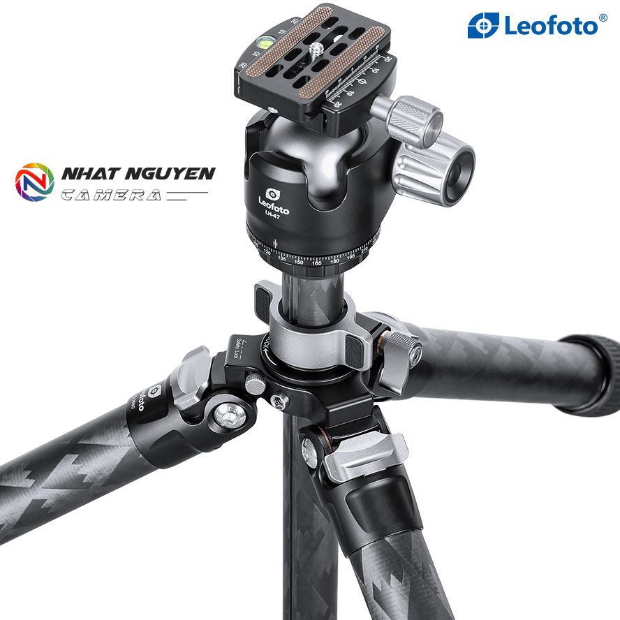 Chân tripod Leofoto LQ-365C + đầu ball LH-47_Chính hãng