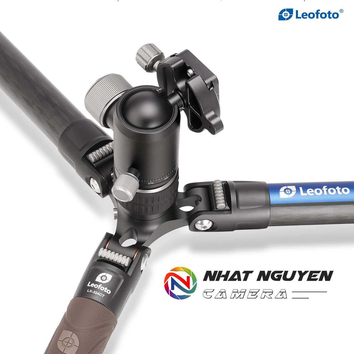 Chân tripod Leofoto LX-324CT + đầu ball XB-38 _Chính hãng