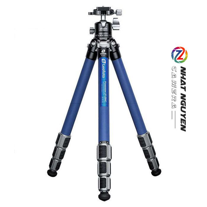 Chân tripod Leofoto LP-284C + đầu ball LH-30 ( Blue kit)_Chính hãng