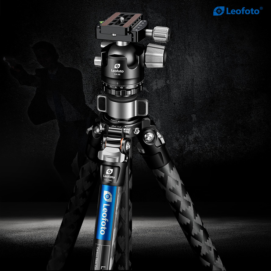 Chân tripod Leofoto LQ-284C + đầu ball LH-36_Chính hãng