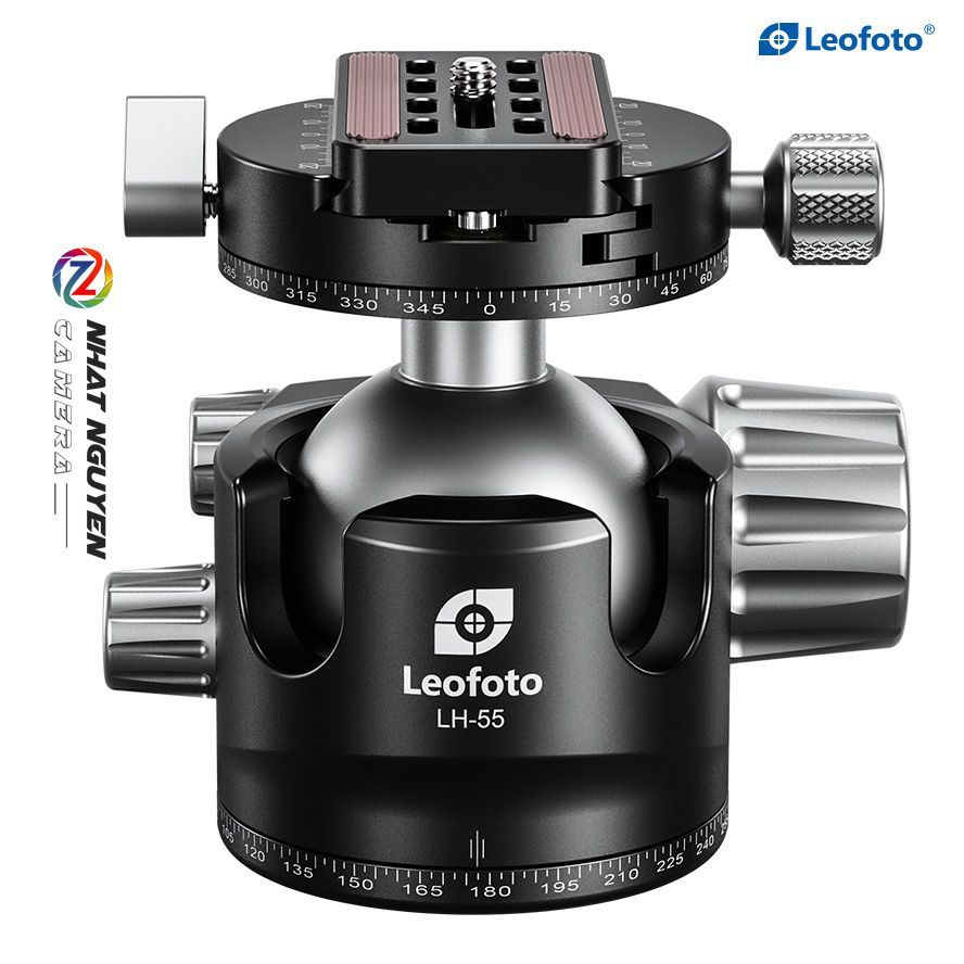 Đầu ball Leofoto LH-55R + plate NP-60_Chính hãng