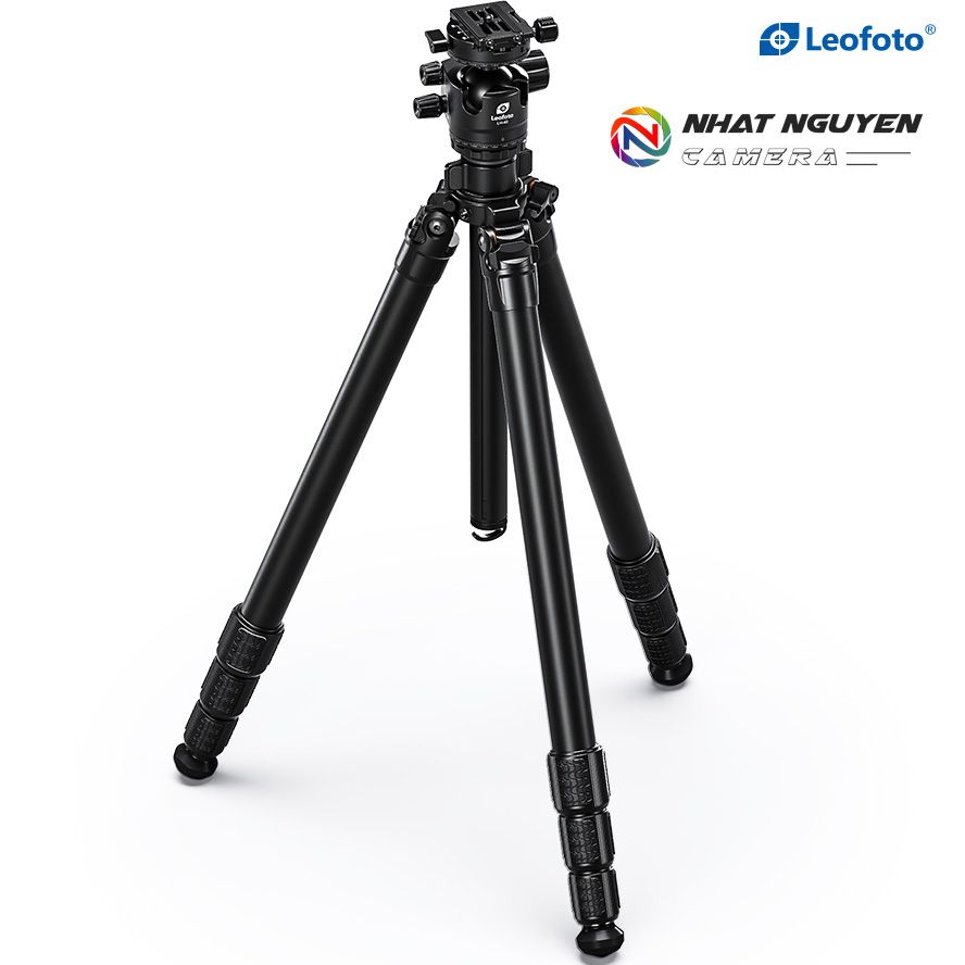 Chân tripod Leofoto LG-324C + đầu ball LH-40R ( Đen) _Chính hãng