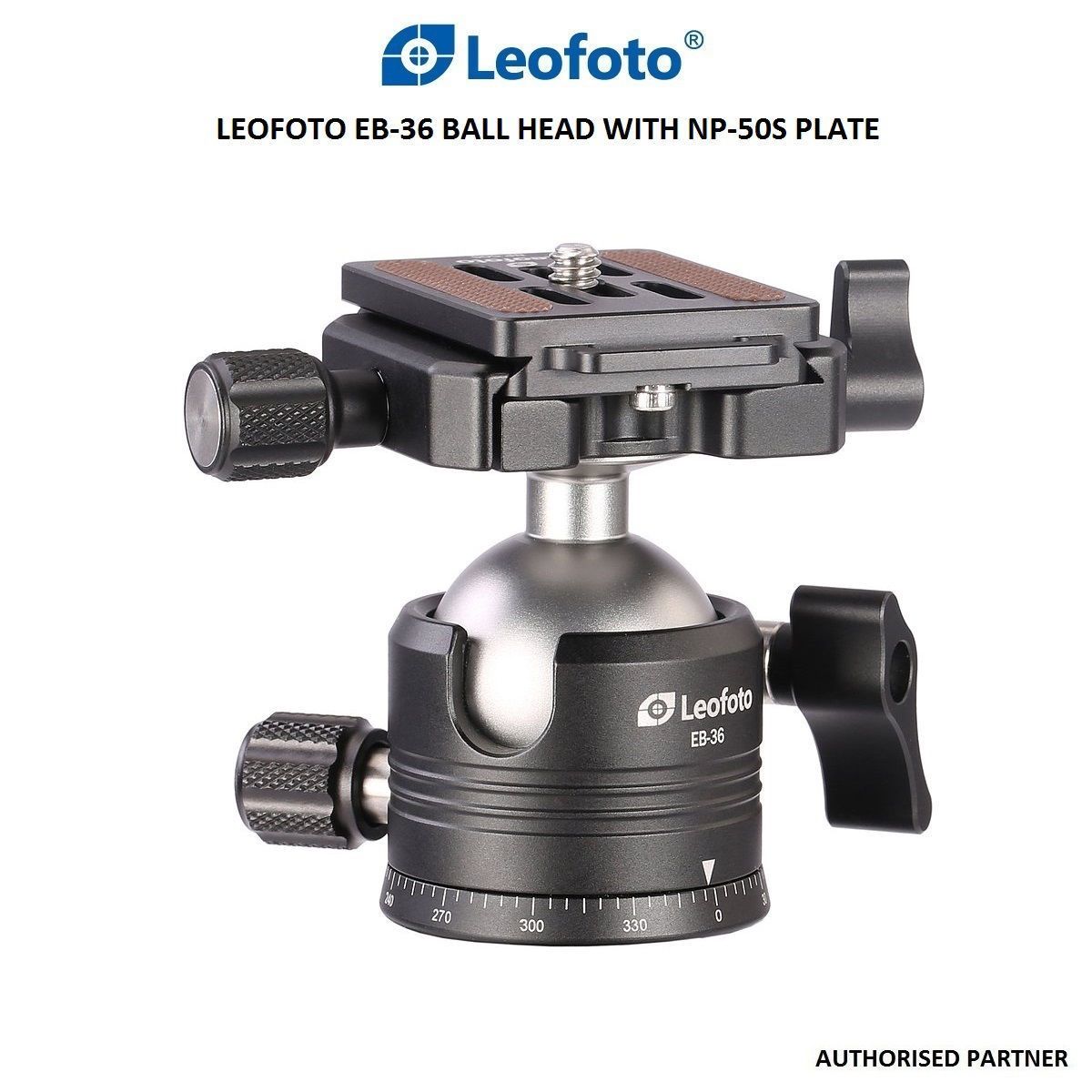 Đầu ball Leofoto EB-36 + plate NP-50S_Chính hãng