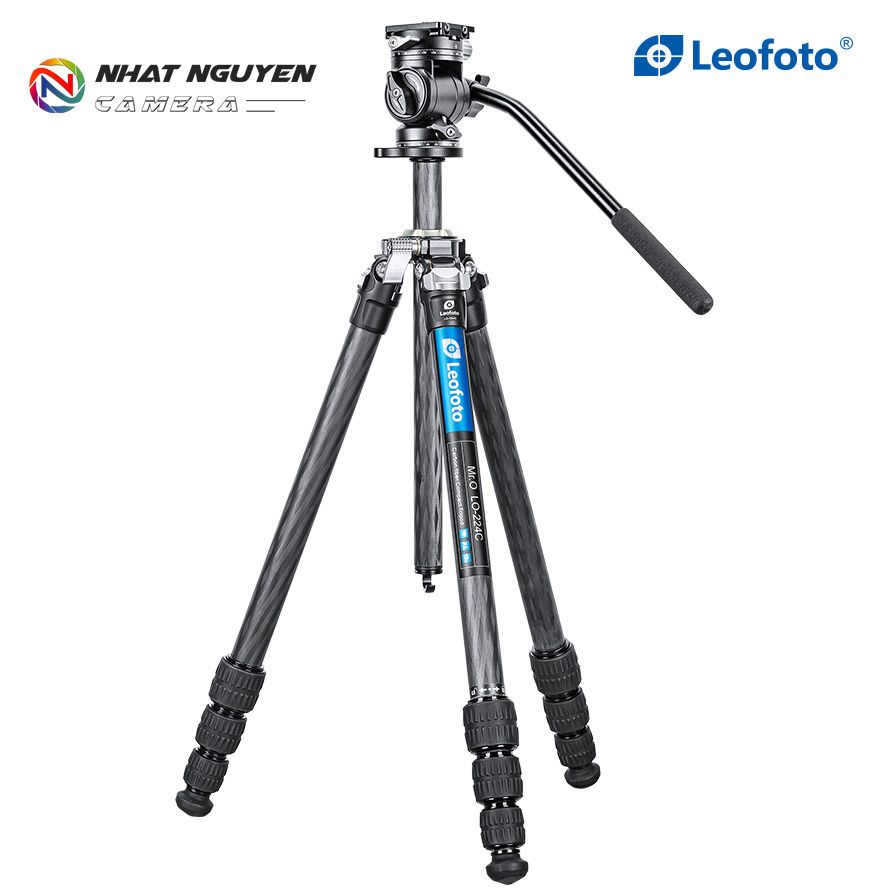 Chân tripod Leofoto LO-224C + đầu quay BV-1R _Chính hãng