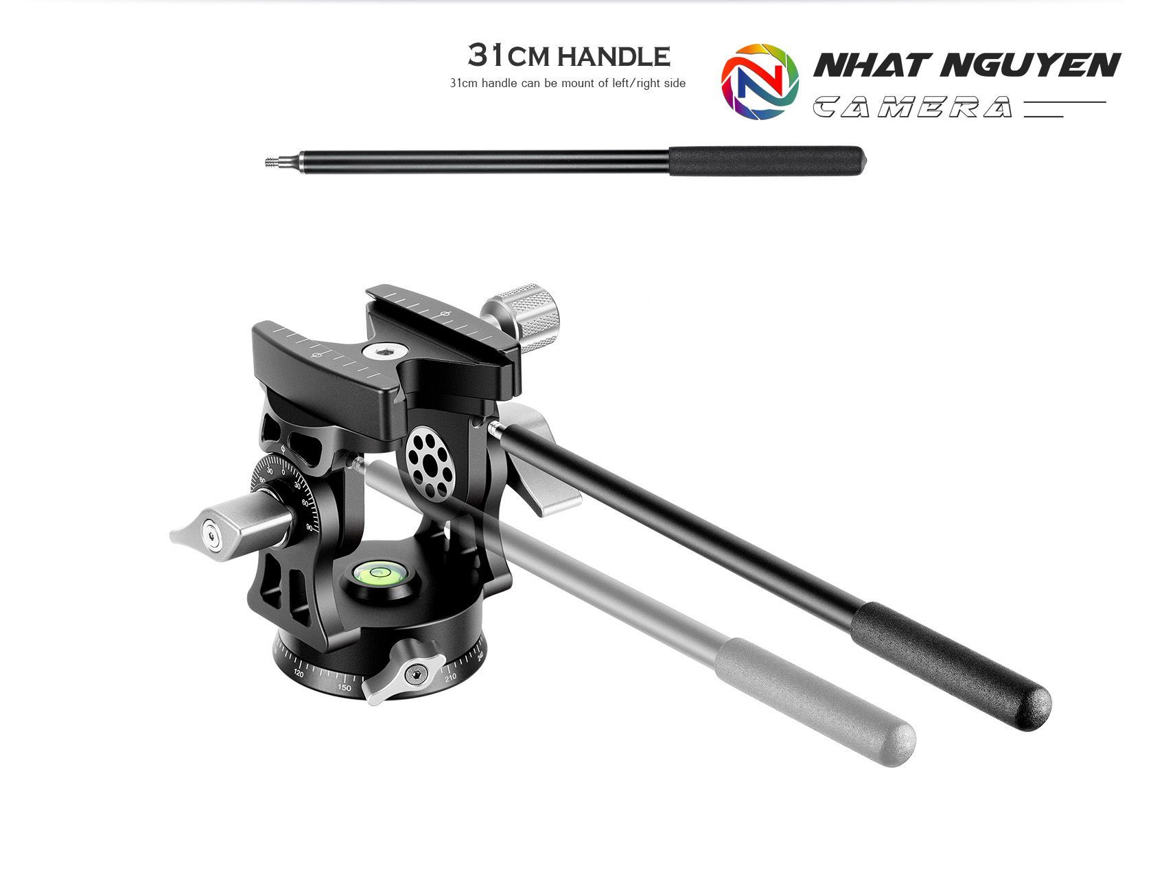 Đầu 2-Way Leofoto VH-30 có tay cầm_Chính hãng