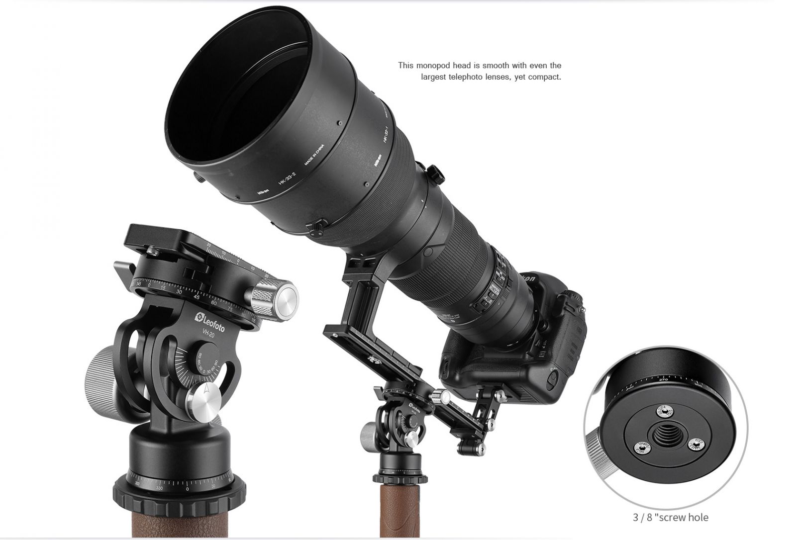 Đầu 2-Way Leofoto VH-20 _Chính hãng