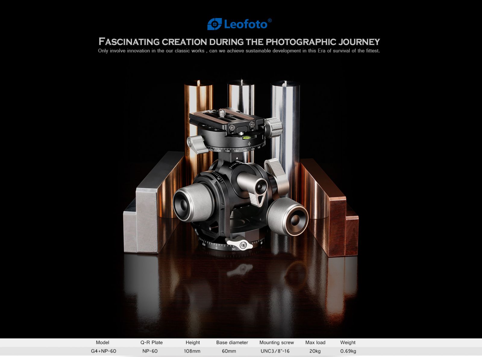 Đầu đa trục Leofoto G4_Chính hãng