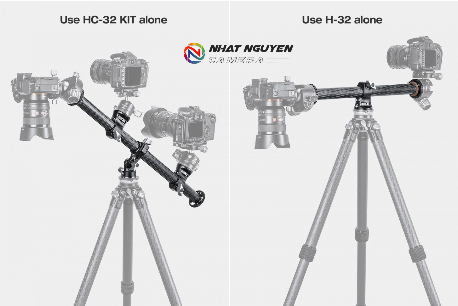 Trục ngang Leofoto HC-32 kit_Chính hãng