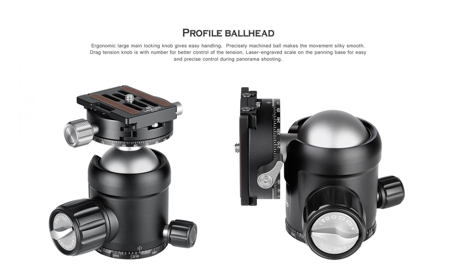 Đầu ball Leofoto NB-46 + plate NB-60_Chính hãng