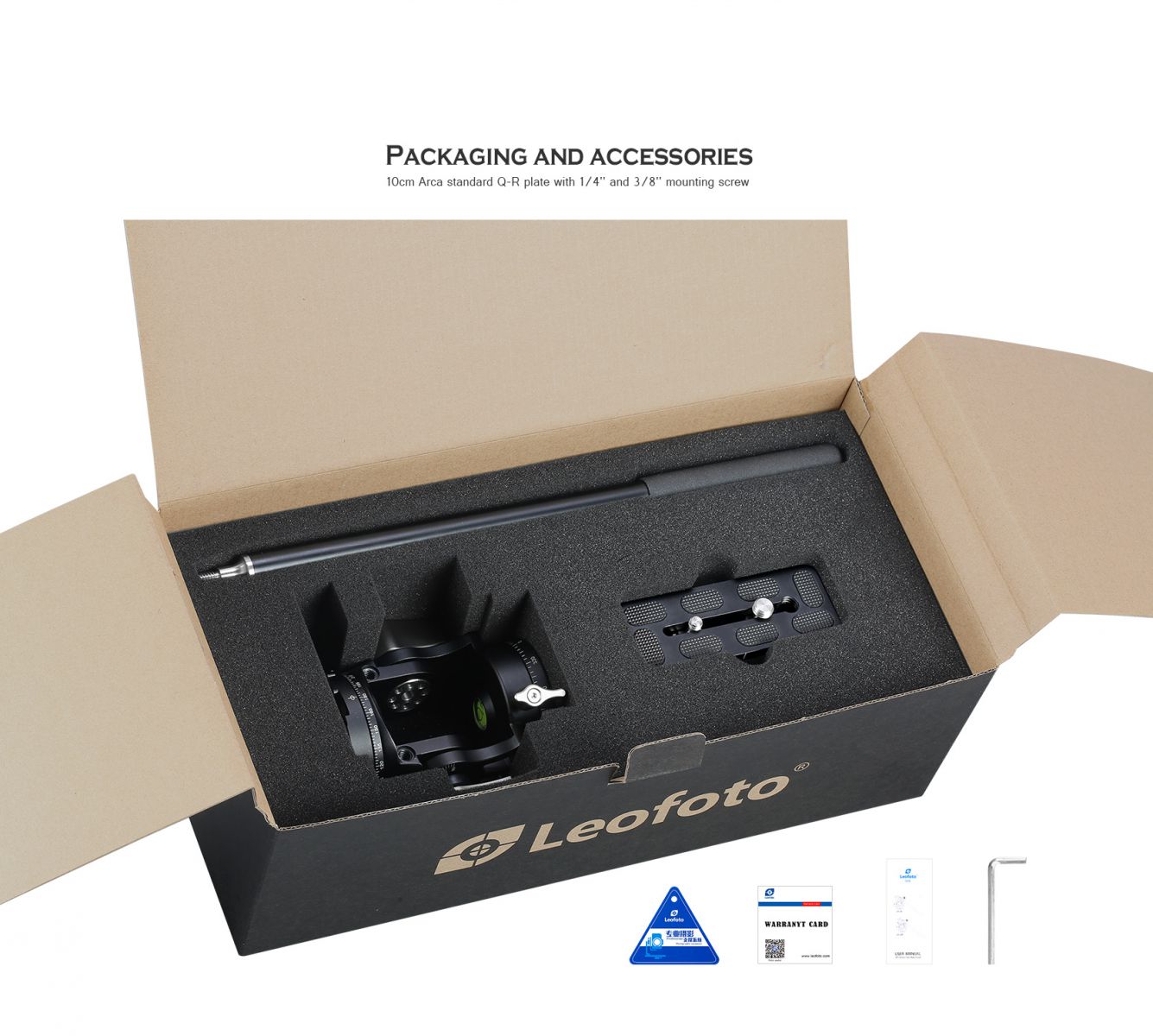 Đầu 2-Way Leofoto VH-30 có tay cầm_Chính hãng
