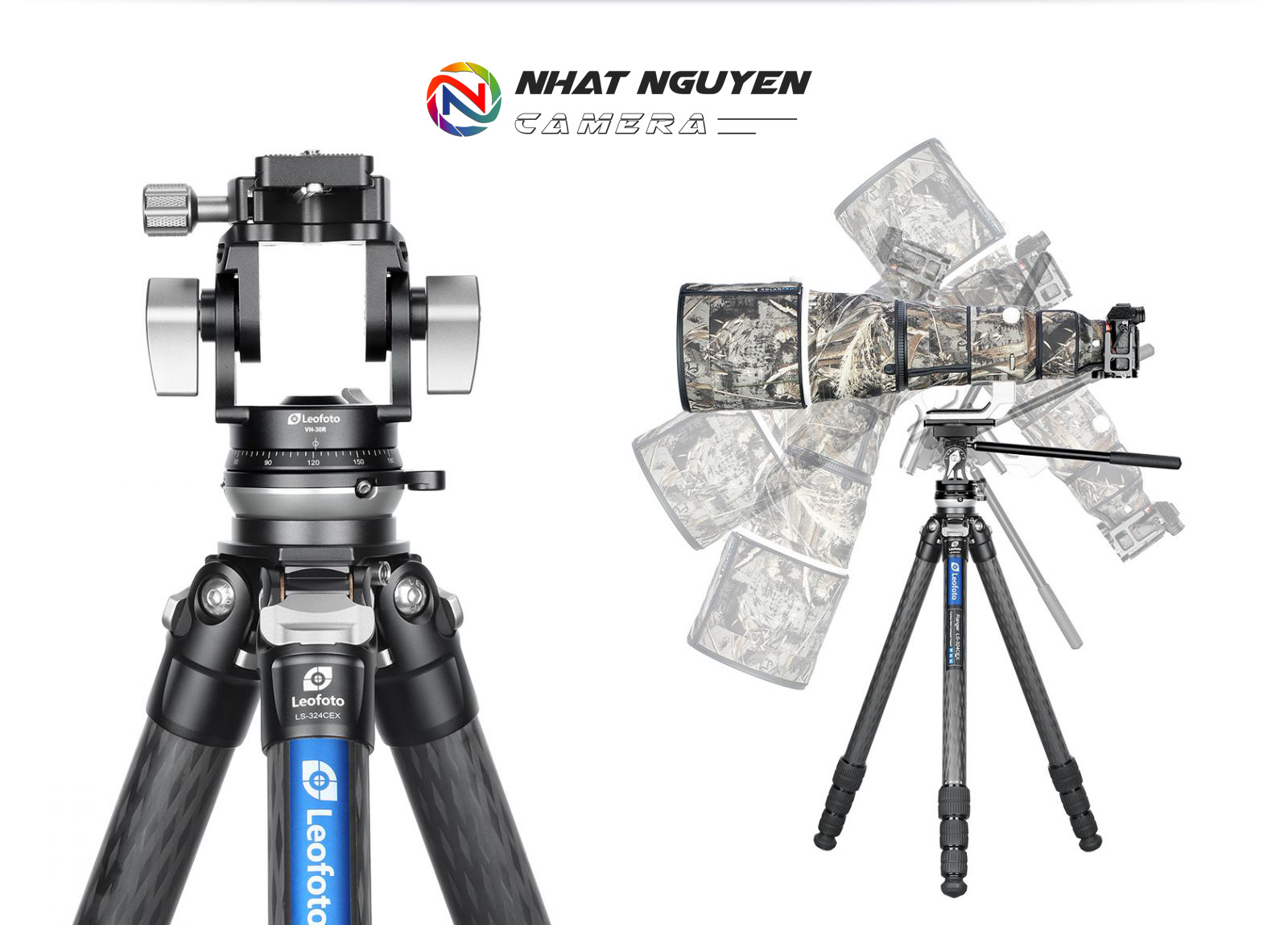 Đầu 2-Way Leofoto VH-30 có tay cầm_Chính hãng