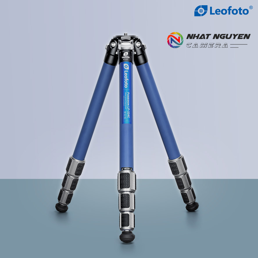 Chân tripod Leofoto LP-324C + đầu ball LH-40 (Blue kit) _Chính hãng
