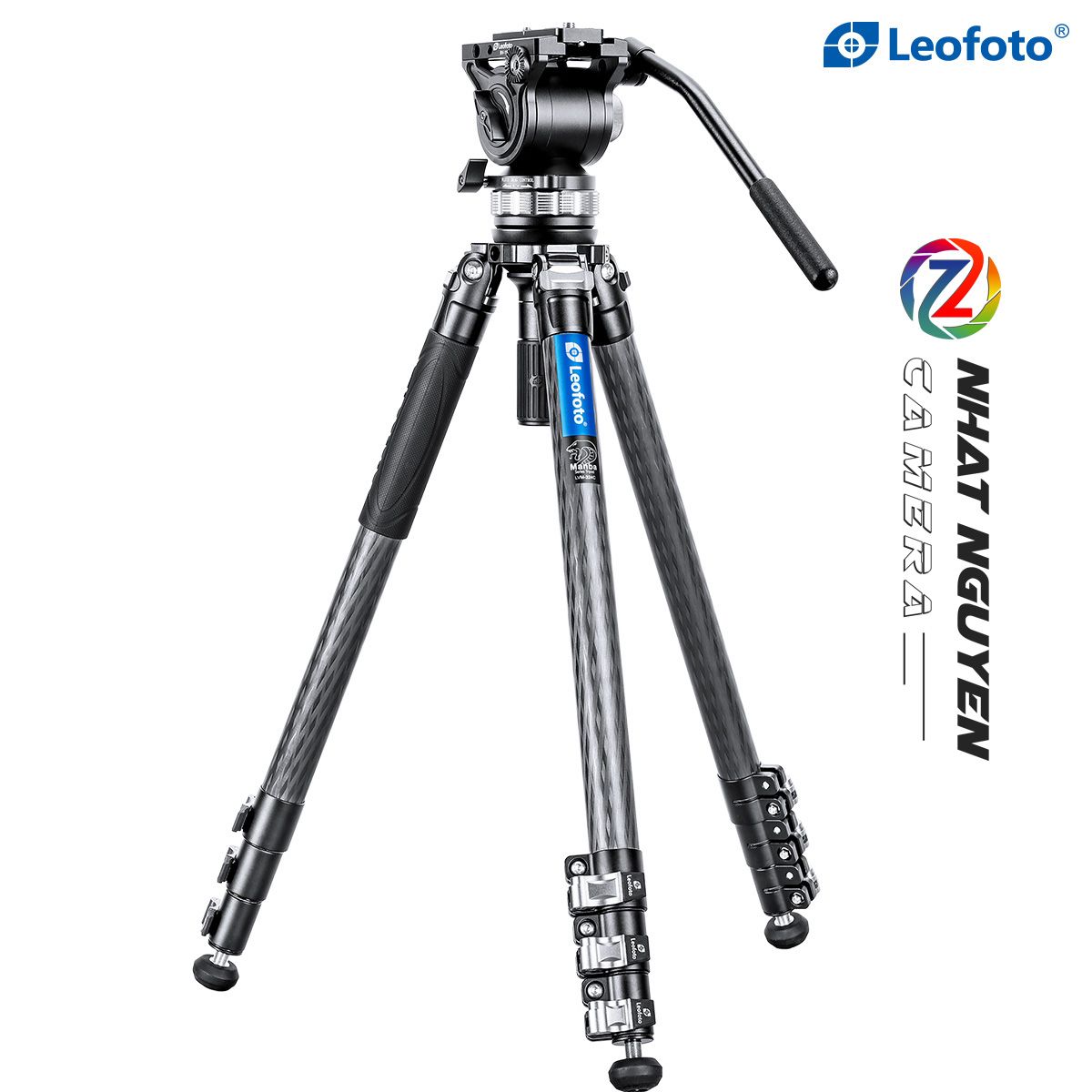 Chân tripod Leofoto LVM-324C + đầu quay BV-15_Chính hãng