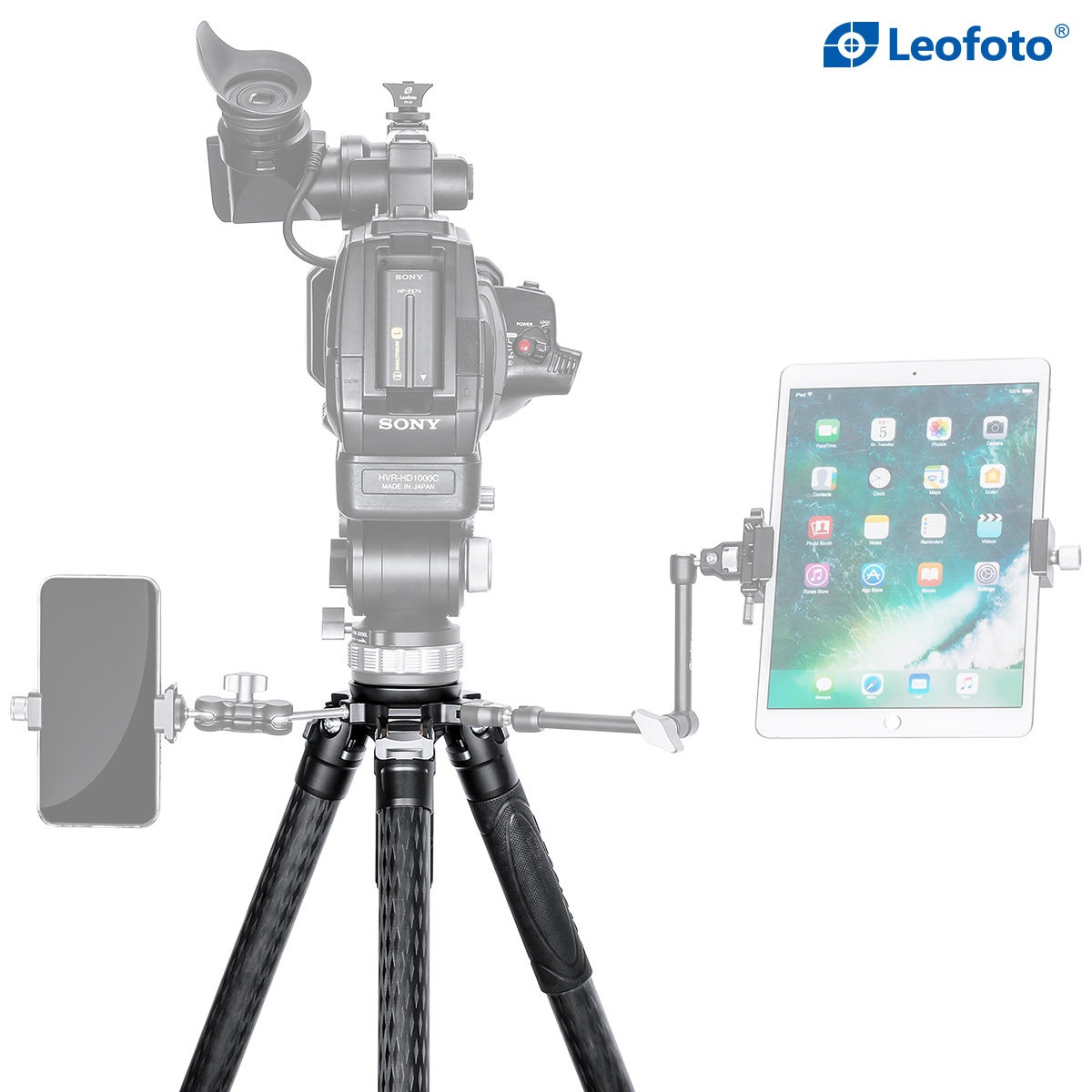 Chân tripod Leofoto LVM-324C + đầu quay BV-15_Chính hãng