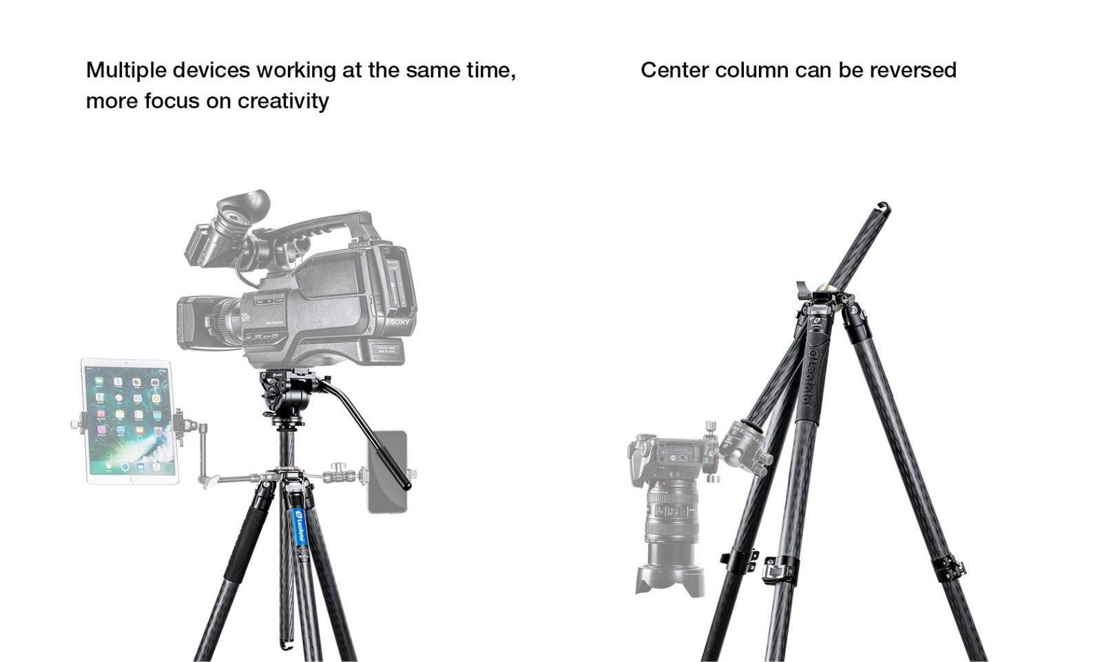 Chân tripod Leofoto LV-324C + đầu quay BV-10_Chính hãng