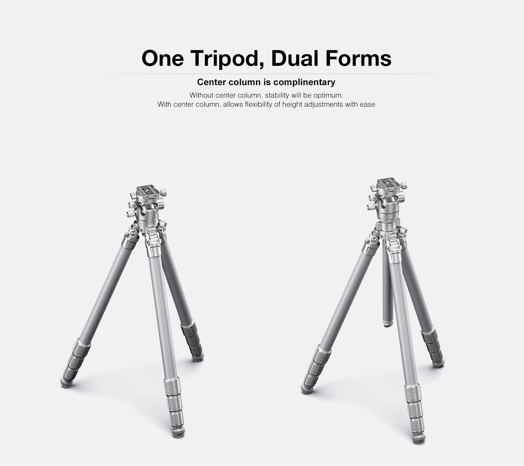 Chân tripod Leofoto LG-324C + đầu ball LH-40R ( Màu bạc)_Chính hãng