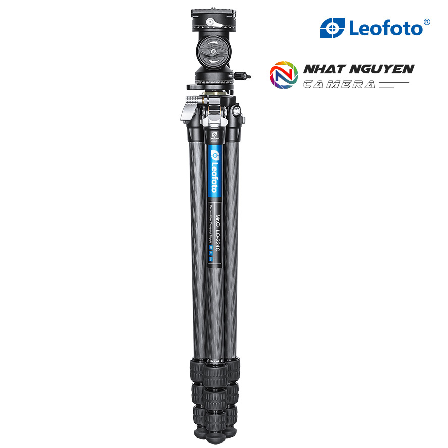 Chân tripod Leofoto LO-224C + đầu quay BV-1R _Chính hãng