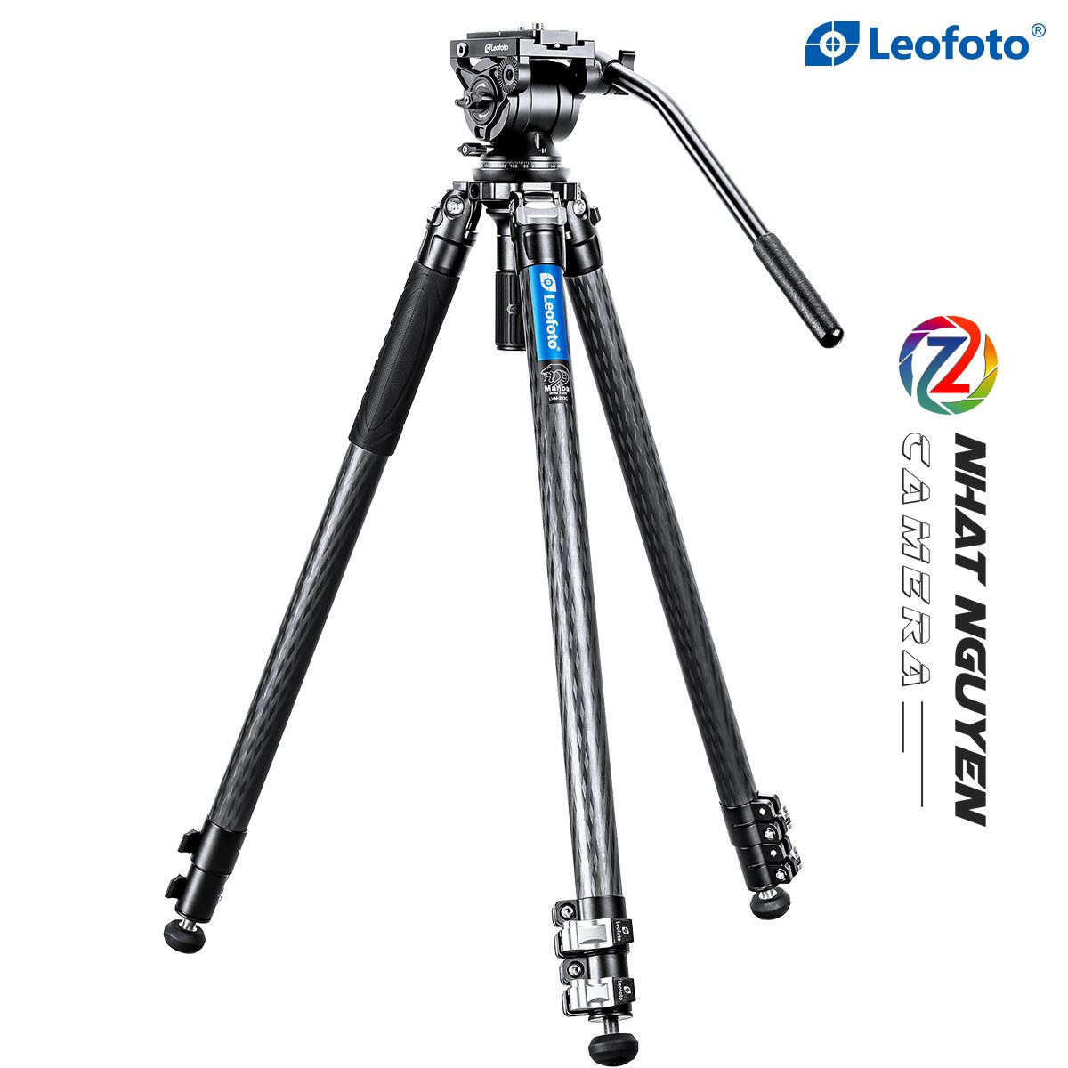 Chân tripod Leofoto LVM-323C + đầu quay BV-10_Chính hãng