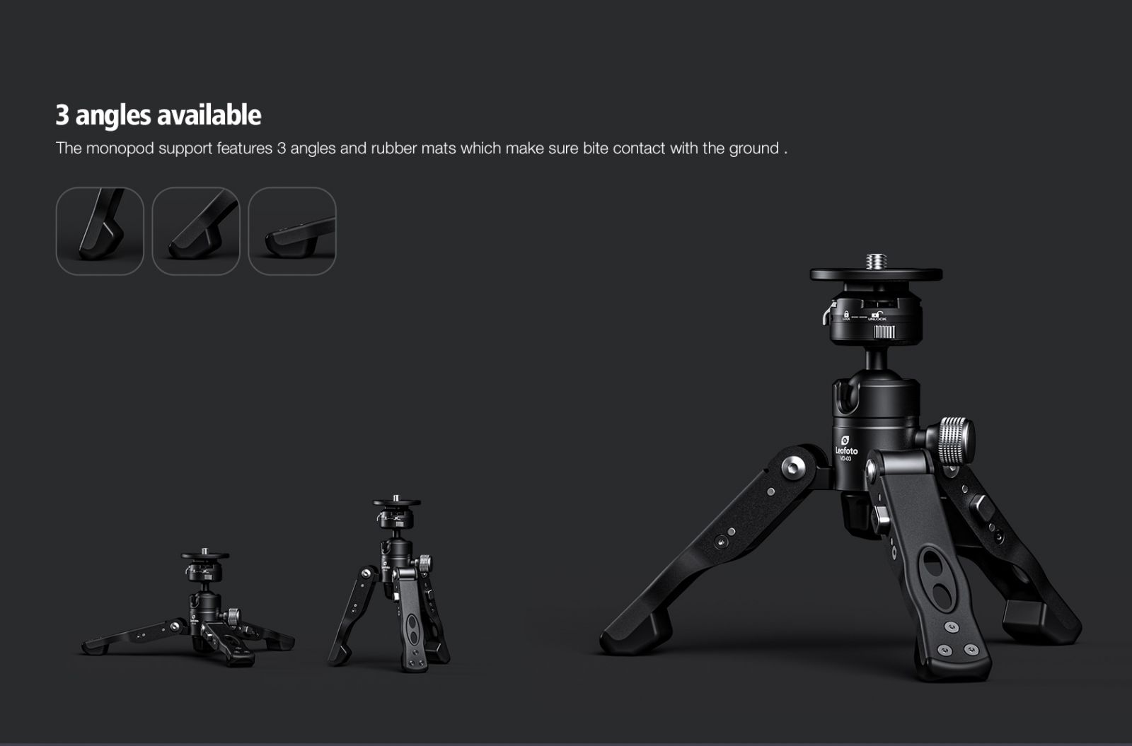 Chân monopod Leofoto MV-324CL + đầu quay BV-10_Chính hãng