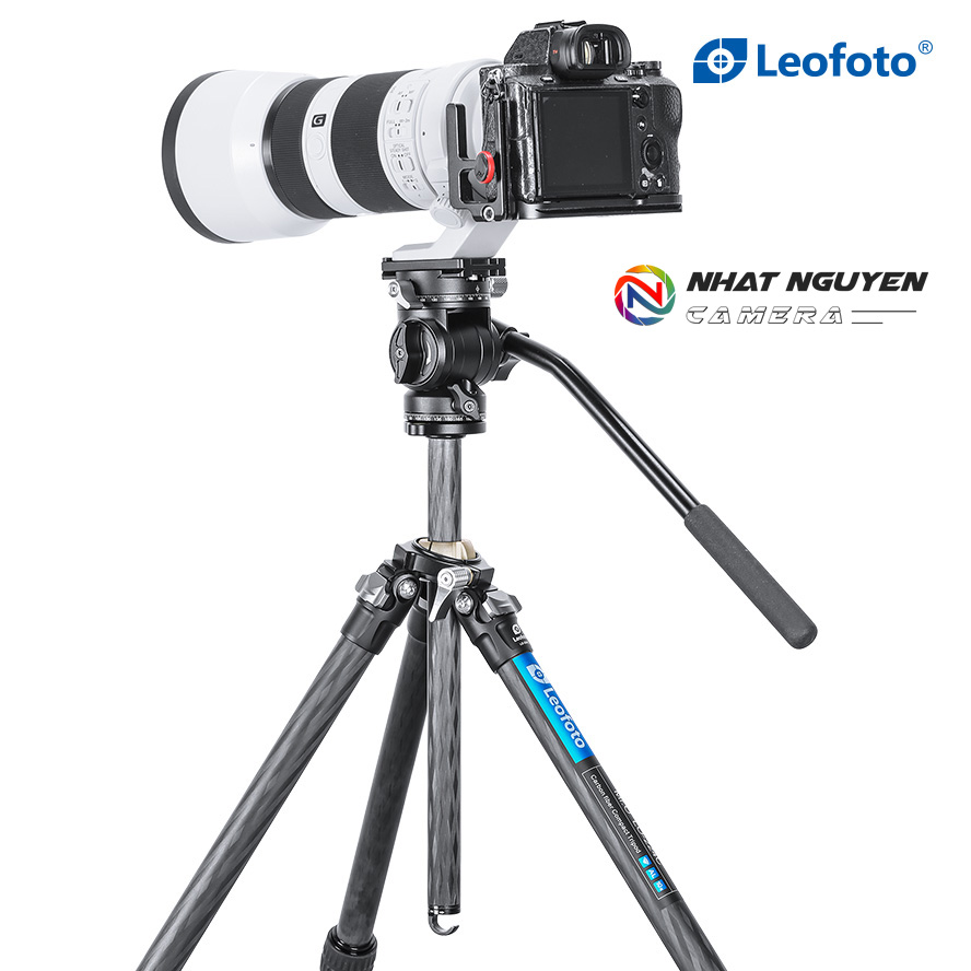 Chân tripod Leofoto LO-224C + đầu quay BV-1R _Chính hãng
