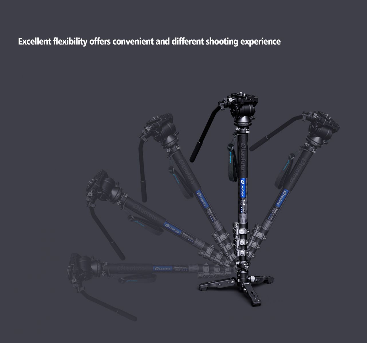 Chân monopod Leofoto MV-324CL + đầu quay BV-10_Chính hãng