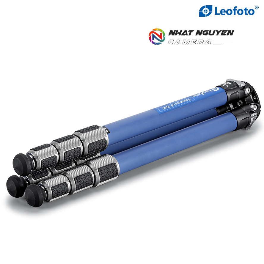 Chân tripod Leofoto LP-324C + đầu ball LH-40 (Blue kit) _Chính hãng