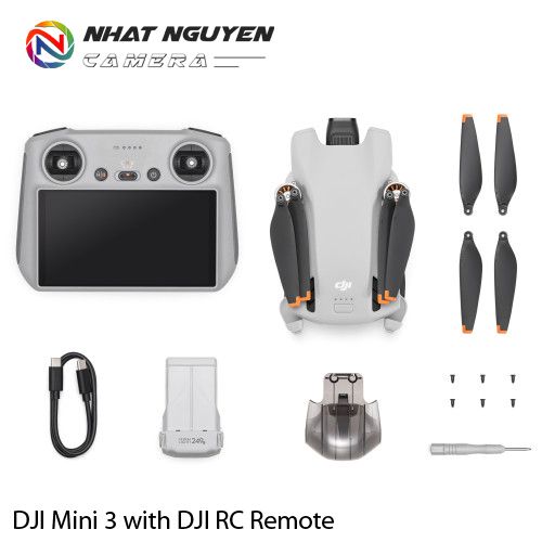 Flycam DJI Mini 3 (DJI RC) - kèm Remote có màn hình - Bảo hành 12 tháng chính hãng