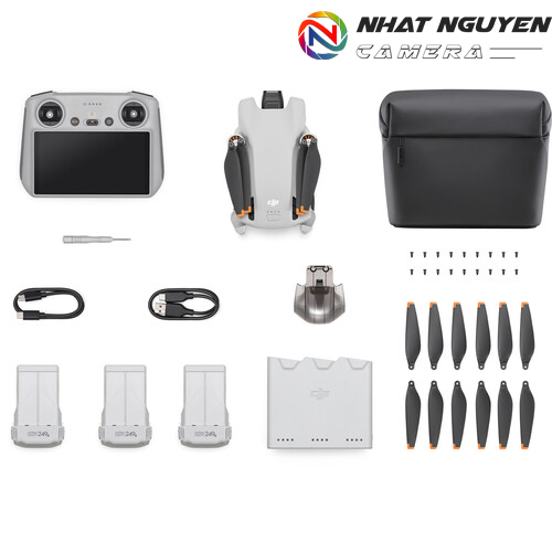 Flycam DJI Mini 3 kèm DJI RC Remote (Fly More Combo) - Bảo hành 12 tháng chính hãng