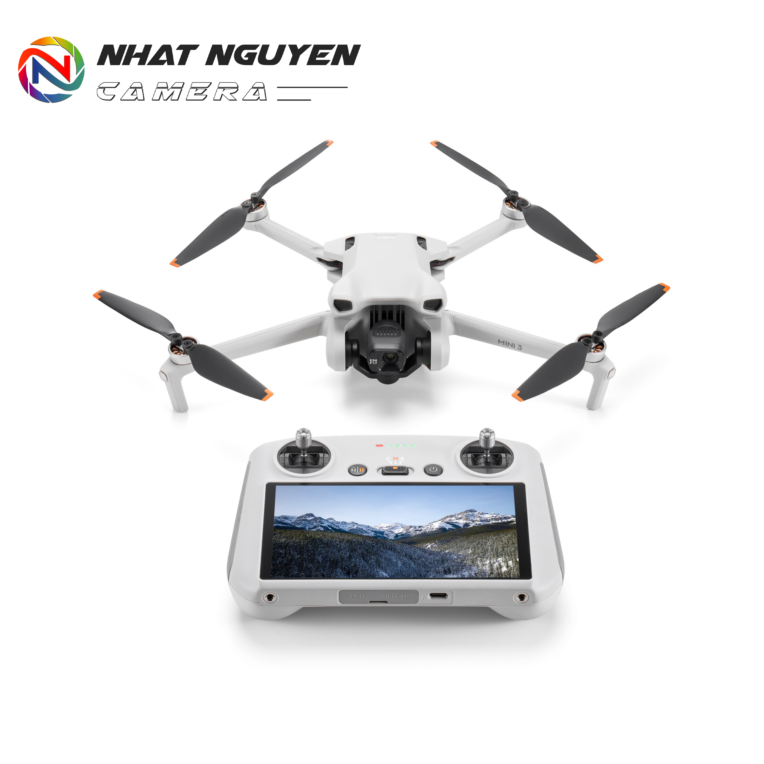 Flycam DJI Mini 3 (DJI RC) - kèm Remote có màn hình - Bảo hành 12 tháng chính hãng