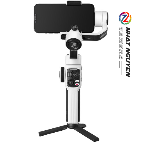 Gimbal chống rung Zhiyun SMOOTH 5S Pro Combo dành cho điện thoại - Màu Trắng - Bảo hành 12 tháng