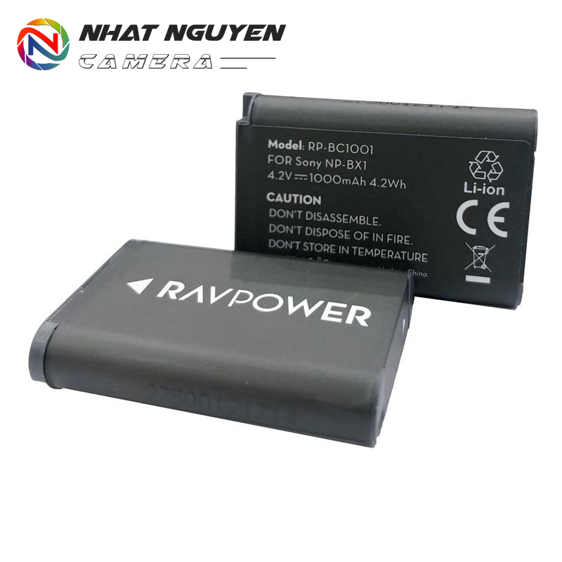 Bộ 2 Pin + Dock sạc đôi Sony NP-BX1 RAVPower - Pin Ravpower Sony BX1