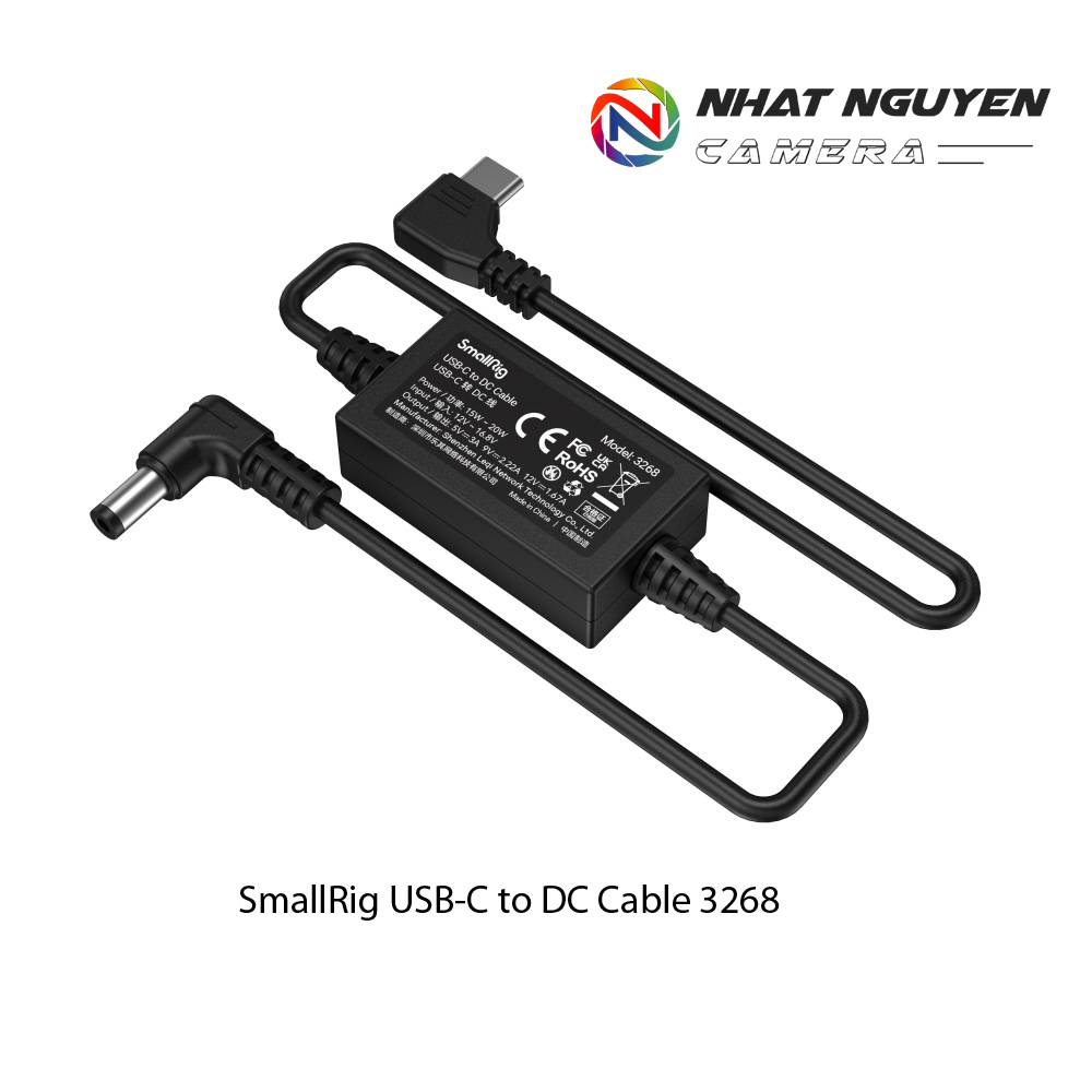 SmallRig USB-C to DC Cable 3268