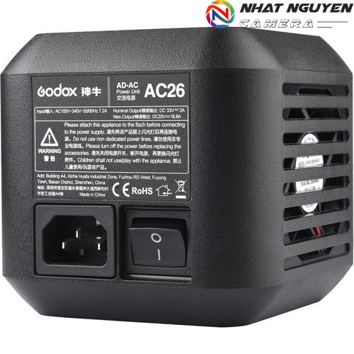 Bộ chuyển đổi nguồn AC-DC AC26 Godox flash ngoài trời Godox AD600 Pro