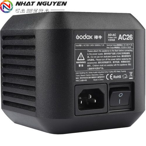 Bộ chuyển đổi nguồn AC-DC AC26 Godox flash ngoài trời Godox AD600 Pro