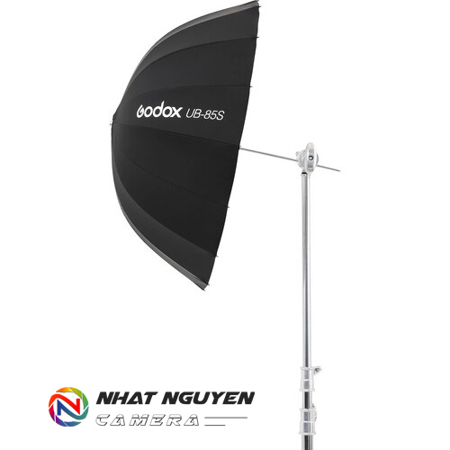 Dù Phản Bạc 85cm Godox - Softbox Godox Silver Parabolic Umbrella UB-85S, kèm vải lọc