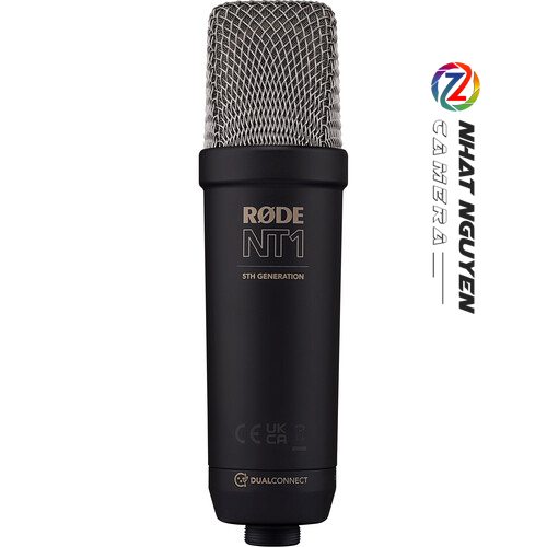 Micro RODE NT1 5th Generation  - Large-Diaphragm Cardioid Condenser XLR/USB Microphone (Black)