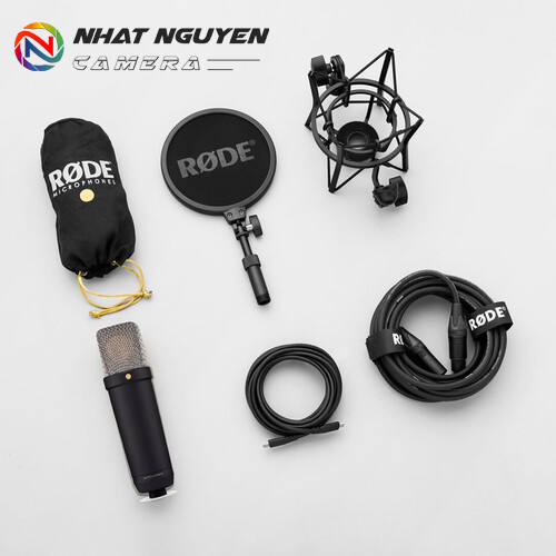 Micro RODE NT1 5th Generation  - Large-Diaphragm Cardioid Condenser XLR/USB Microphone (Black)