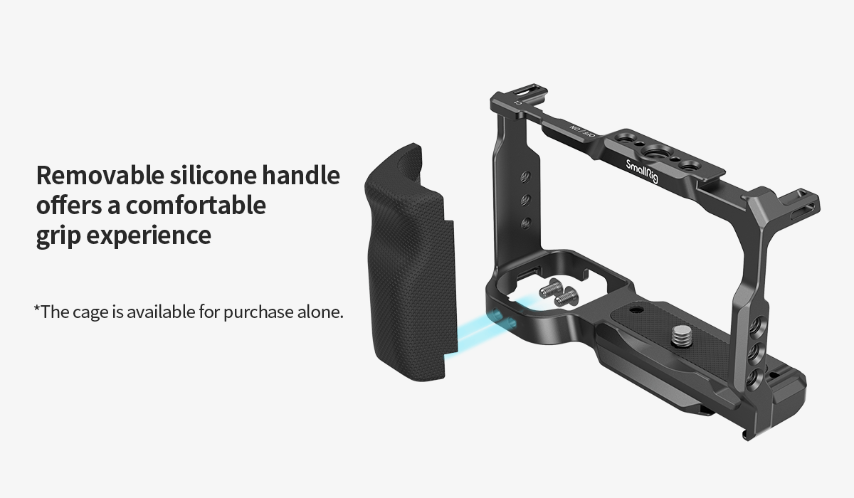 SMALLRIG Camera Cage with Grip for Sony ZV-E10 - 3538B