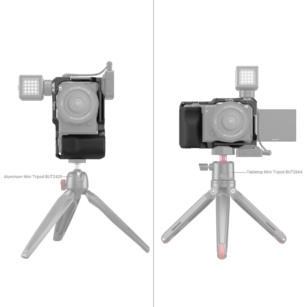 SMALLRIG Camera Cage with Grip for Sony ZV-E10 - 3538B