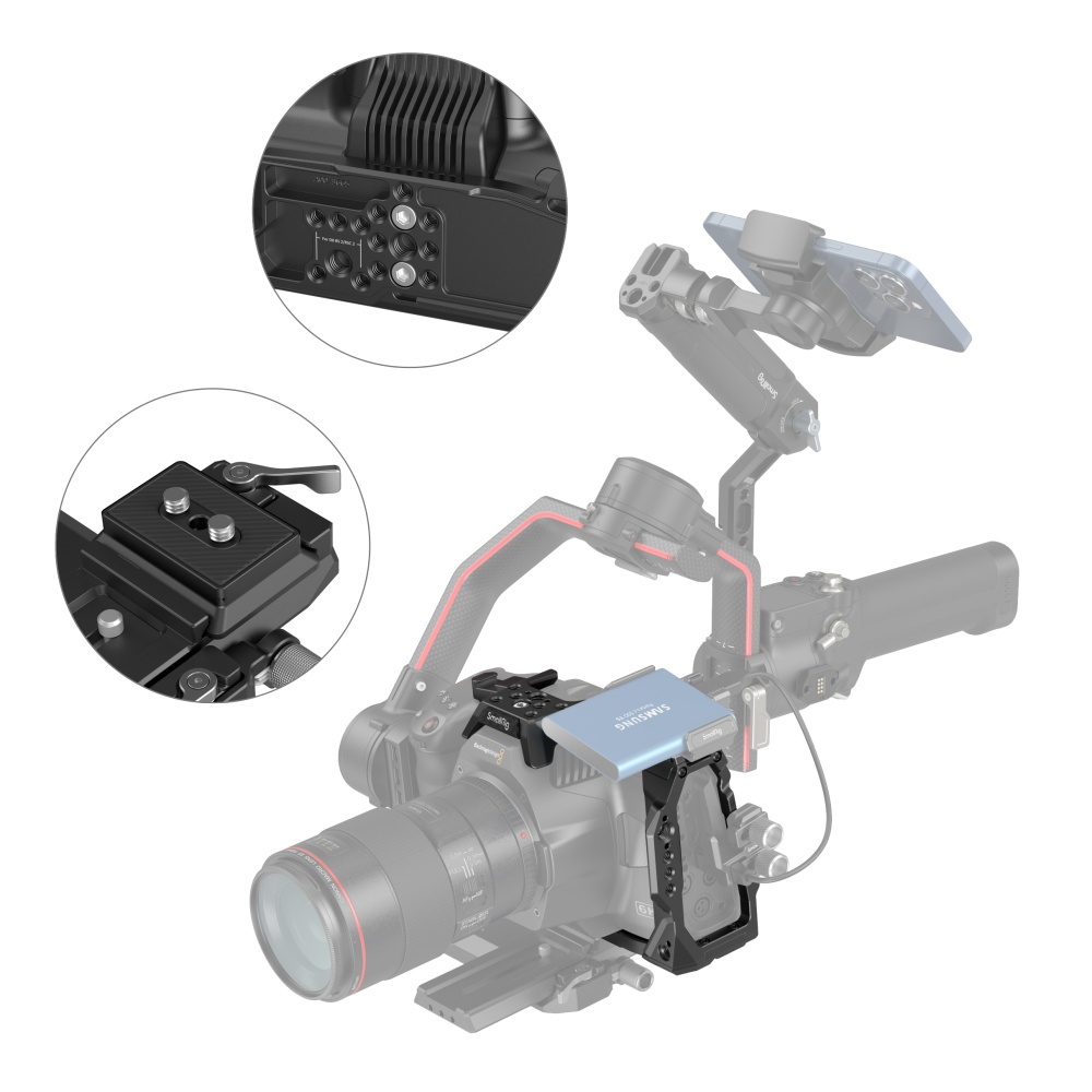 SmallRig Camera Half Cage for BMPCC 6K Pro 6K Pro / 6K G2 - 3665