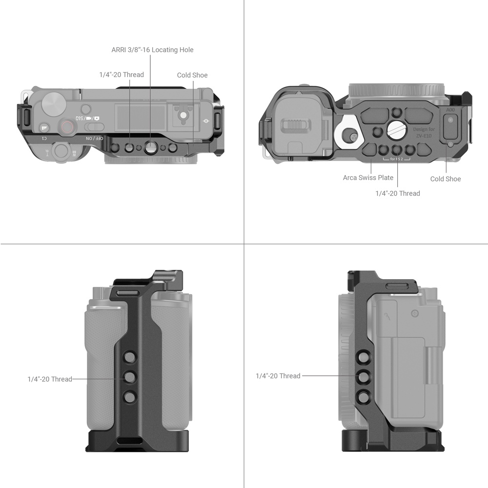 SMALLRIG Camera Cage for Sony ZV-E10 - 3531B