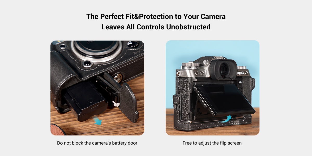 SMALLRIG Half Case / Wrist Strap Kit for FUJIFILM X-T5 - 3927
