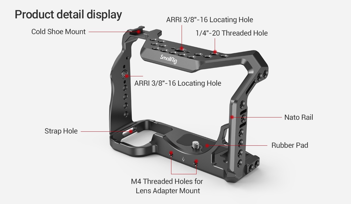 SmallRig Camera Cage for Sony Alpha 7S III A7S III A7S3 2999