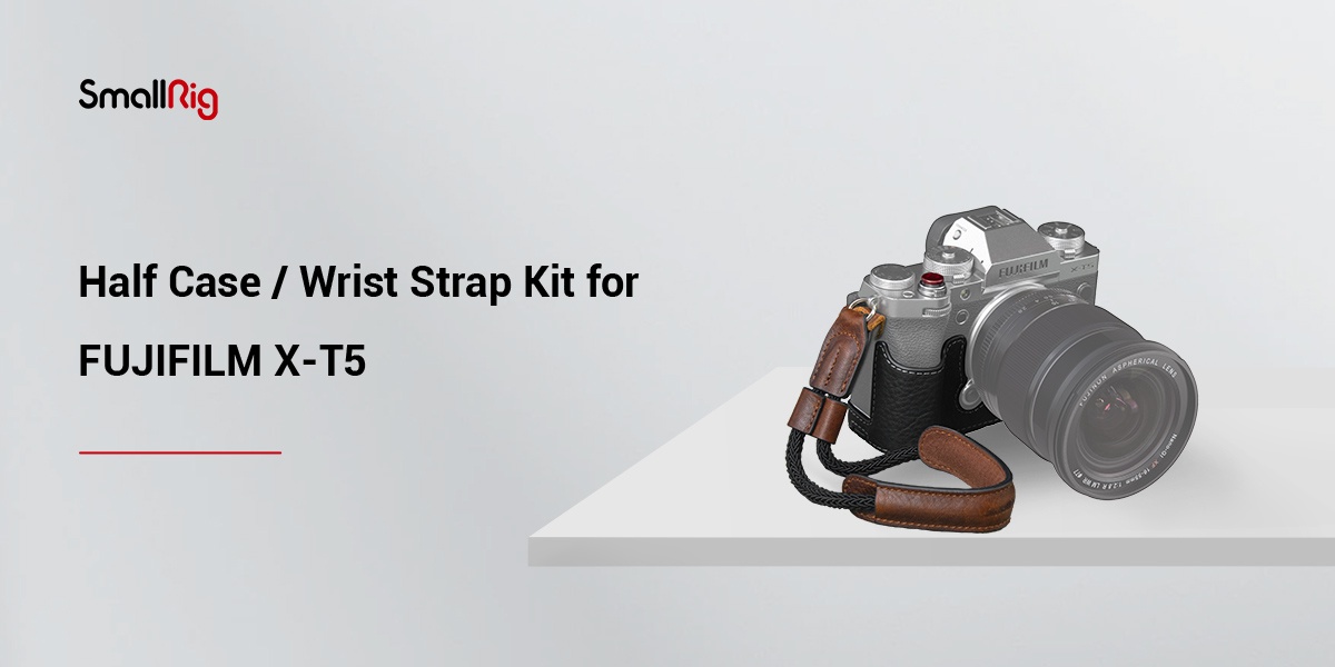 SMALLRIG Half Case / Wrist Strap Kit for FUJIFILM X-T5 - 3927